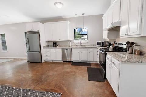 Stainless appliances and drop coffee pot for your morning coffee