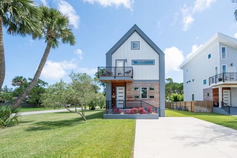 Corner lot home with parking for 3 and ample street parking.