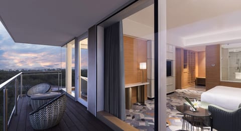Junior Suite, 1 Twin Bed | Balcony view