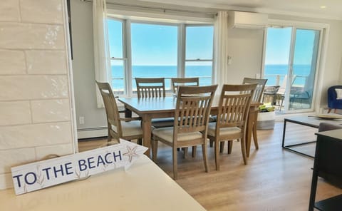 Enjoy meals together while taking in beautiful beachfront scenery.