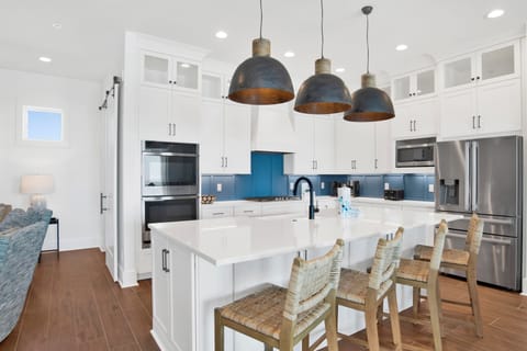The kitchen is fully equipped and offers dual appliances - perfect for large groups
