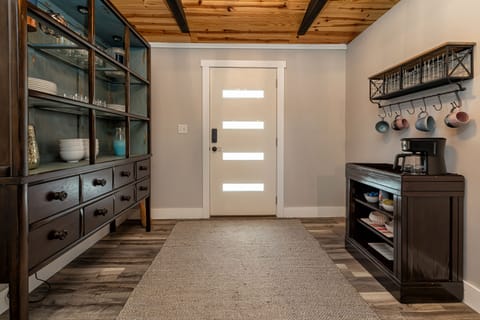 Entry way with coffee bar 