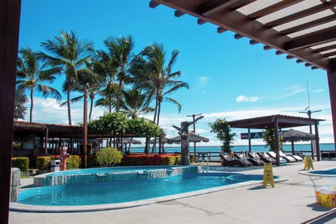 2 outdoor pools, open 10:00 AM to 6:00 PM, pool umbrellas, sun loungers