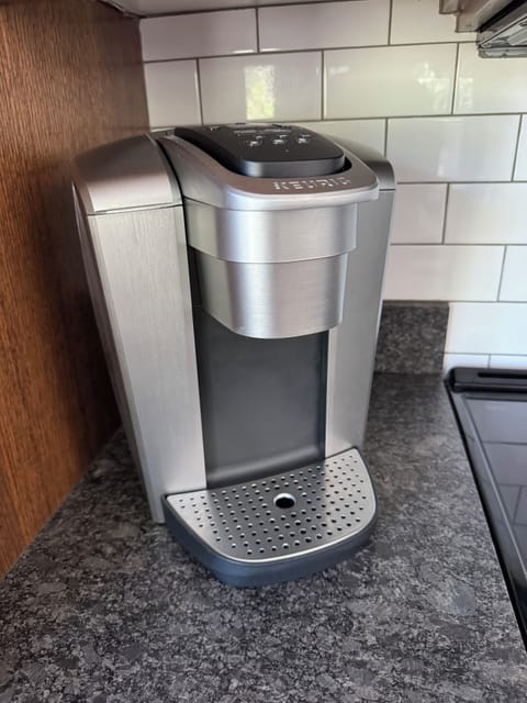 Keurig in the kitchen and a drip coffee maker is available (stored in laundry)