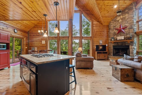 View of the cabin from the kitchen