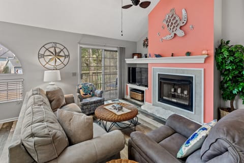 Living Room with fire place