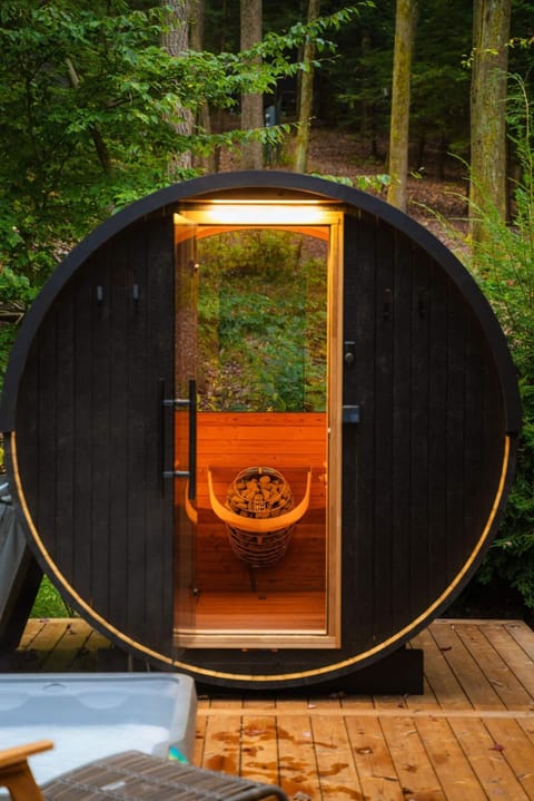 Outdoor steam sauna