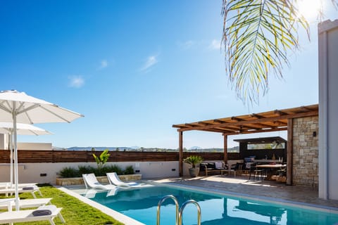 Sophisticated pool surroundings offering a sense of tranquility.