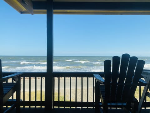 Enjoy the ocean view from the patio