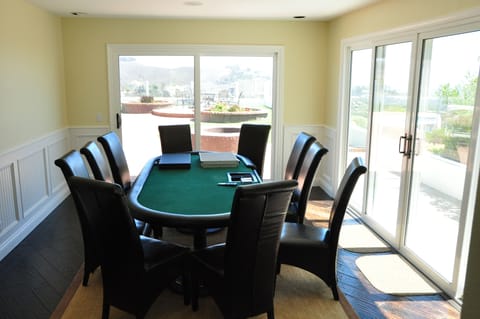 Game Room with Ocean View & TV.
