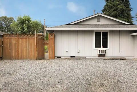 Off street parking through gate.