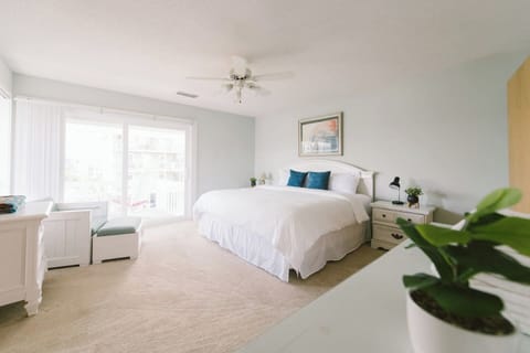 Spacious master bedroom which leads onto private balcony.