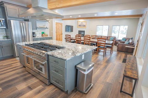Our modern rustic kitchen blends contemporary connivence with timeless charm!