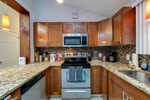 Cook up a meal in the fully equipped kitchen, perfect for all your dining needs.