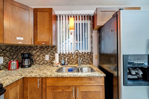 Cook up a meal in the fully equipped kitchen, perfect for all your dining needs.