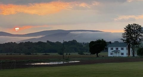 Sunrise over the Blueridge, in Luray.
