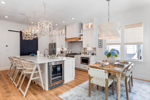 Dining area plus bar seating