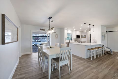 Plenty of space for family meals, game nights, and planning tomorrow's beach adventures