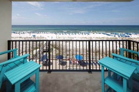 Beach views from the gulf front balcony