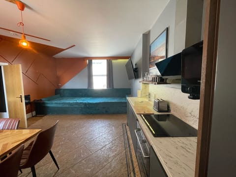 Luxury Penthouse, Private Bathroom | Shared kitchen | Dining tables