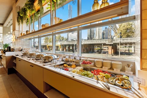 Daily buffet breakfast for a fee