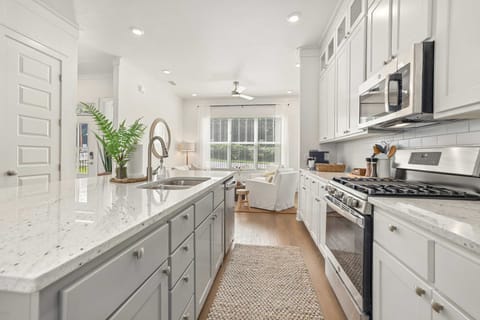 Fully stocked kitchen