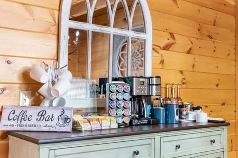 One of a kind coffee and tea bar with array of assorted options…