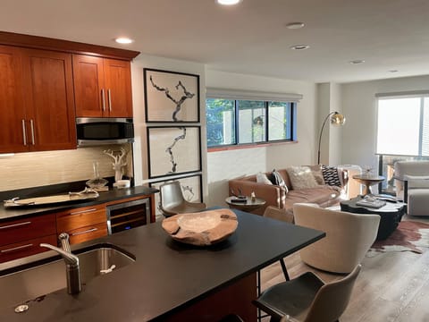 Kitchen and living room