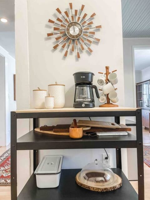 Our coffee station stays stocked!