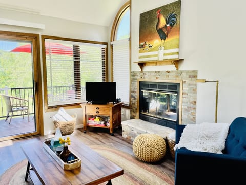1050 sq ft Galena farmhouse, 2 beds, 2 en-suite baths, sleeps 4 + couch