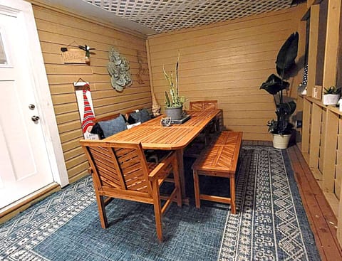 Front, screened porch, with room for at least 6.