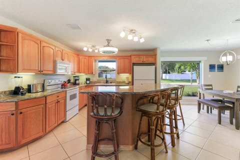Kitchen with open floor plan