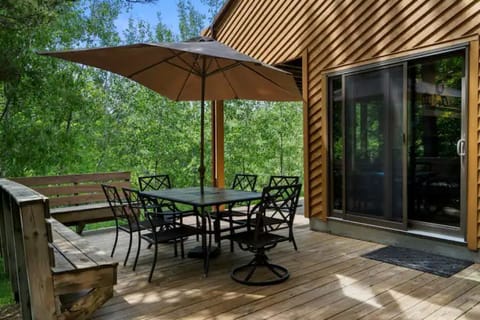 Enjoy quiet afternoons on the private wrap around deck.