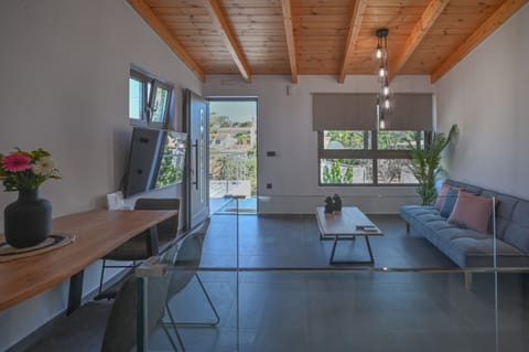 Villa | Living area | 55-inch Smart TV with digital channels, TV, Netflix