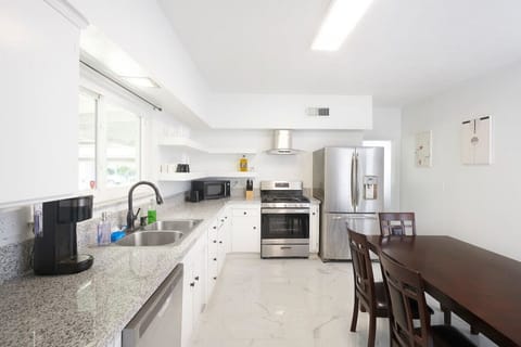 Fully equipped kitchen and Dining area.