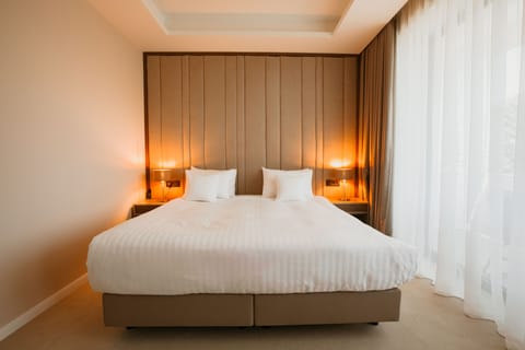 Business Double Room, Balcony | Minibar, in-room safe, desk, blackout drapes