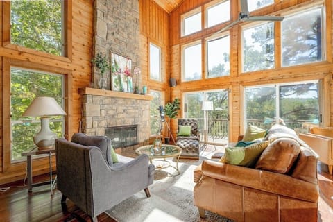 Living room sitting area with a beautiful view.