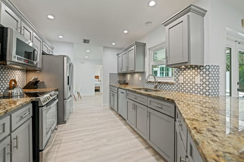 Modern kitchen with all appliances