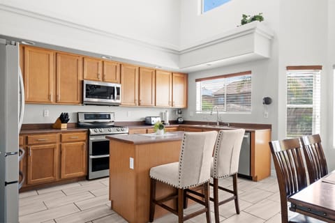 Fully stocked kitchen with everything you should need to cook away from home