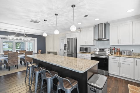 Large kitchen with island and all new appliances