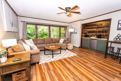 Enjoy the kitchenette downstairs