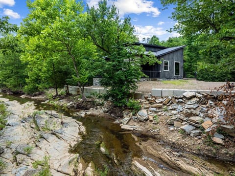 Creek behind cabin