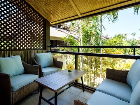 Covered patio - perfect location for coffee in the morning or drinks at the end of a long day of adventures.