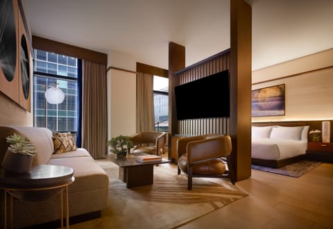 Egyptian cotton sheets, premium bedding, minibar, in-room safe