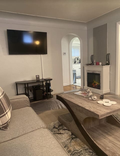 44in Smart TV, Electric  fireplace 