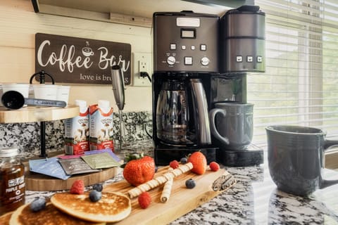 Start your day off right with our fully stocked coffee bar!