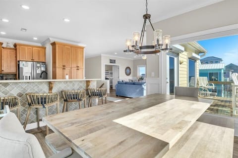 Large Dining Table with Seating for Eight