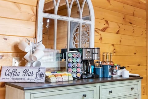 One of a kind coffee and tea bar with array of assorted options…