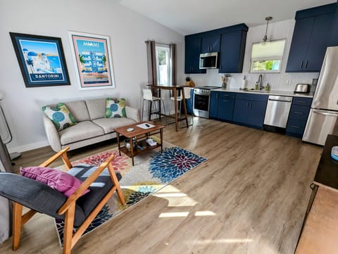 Living, dining, kitchen areas