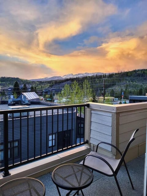 Sunset from the balcony.